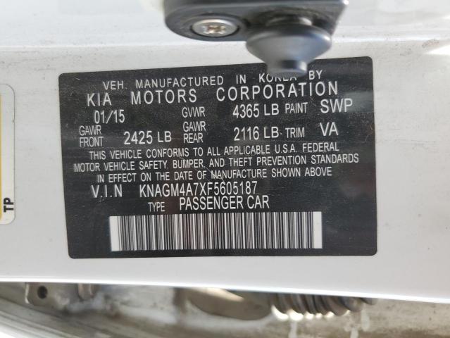KNAGM4A7XF5605187 KIA Optima Lx