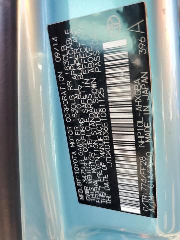 JTDKDTB36E1081125 Toyota PRIUS C