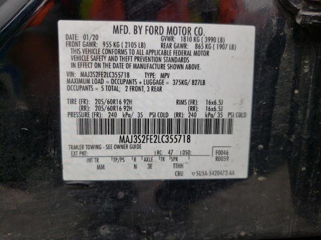 MAJ3S2FE2LC355718 Ford ECOSPORT S