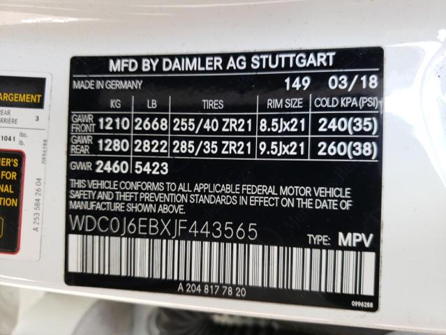 2018 MERCEDES-BENZ GLC COUPE - WDC0J6EBXJF443565