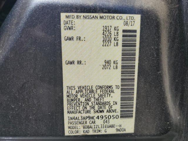 1N4AL3AP9HC495050 Nissan ALTIMA 2.5
