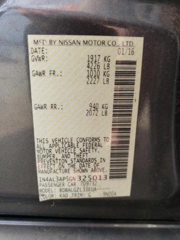 1N4AL3AP5GN325013 Nissan ALTIMA 2.5
