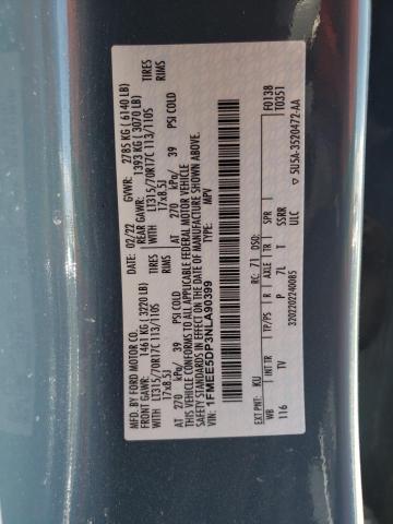 1FMEE5DP3NLA90399 Ford Bronco Base