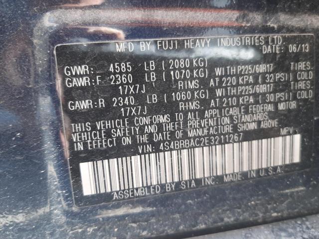 4S4BRBAC2E3211267 Subaru Outback 2.5i