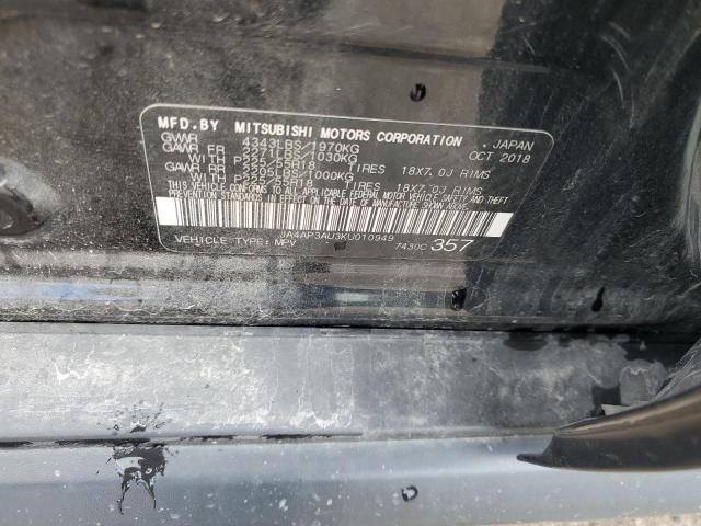 JA4AP3AU3KU010949 Mitsubishi Outlander Sport Es