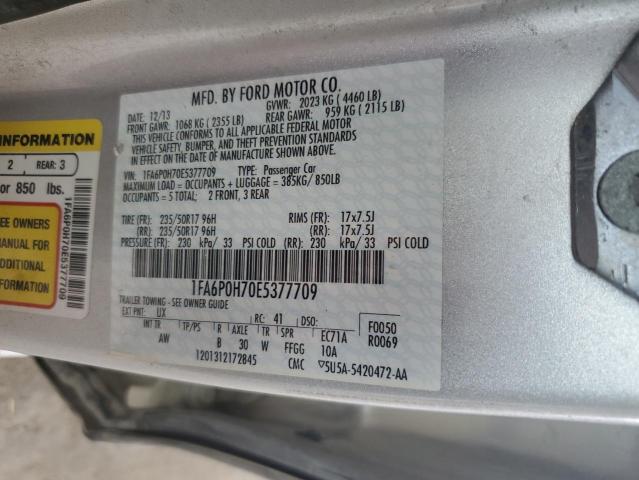 VIN 1FA6P0H70E5377709 2014 Ford Fusion, SE no.12