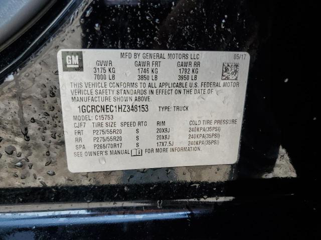 VIN 1GCRCNEC1HZ348153 2017 Chevrolet Silverado, C1500 no.12