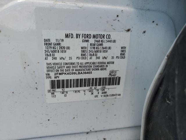 2020 FORD EDGE SE - 2FMPK4G99LBA36465