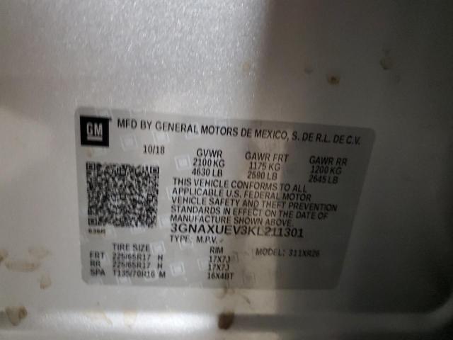 2019 CHEVROLET EQUINOX LT - 3GNAXUEV3KL211301