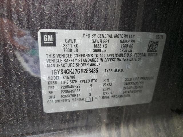 2016 CADILLAC ESCALADE P - 1GYS4CKJ7GR283436