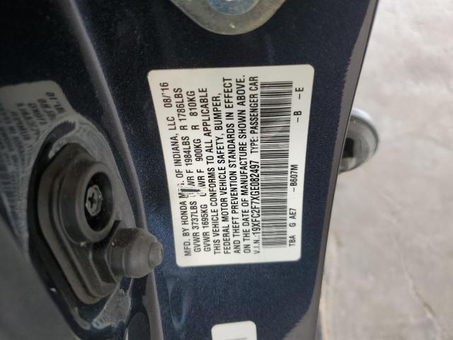 2016 HONDA CIVIC EX - 19XFC2F7XGE082497