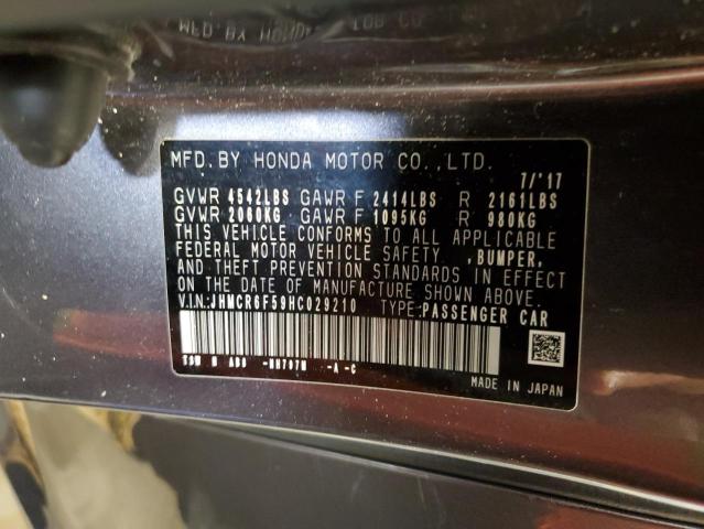 2017 HONDA ACCORD HYB - JHMCR6F59HC029210