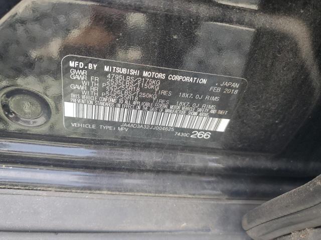 2018 MITSUBISHI OUTLANDER - JA4AD3A32JJ004625