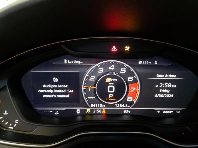 2018 AUDI S5 PRESTIG WAUC4CF53JA129087