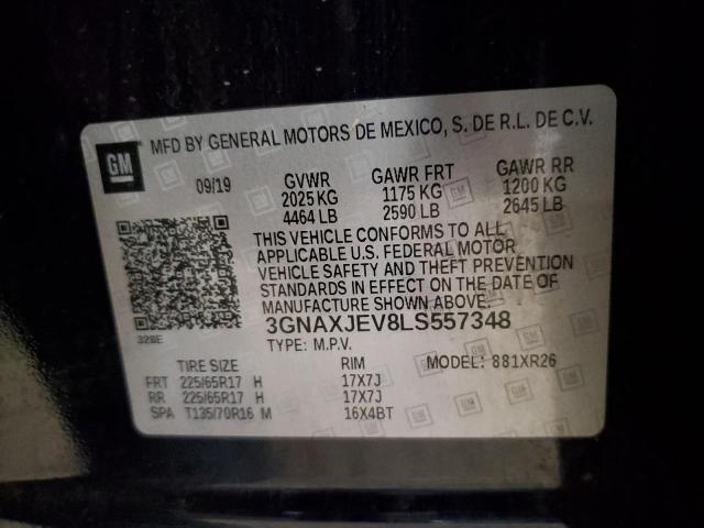 2020 CHEVROLET EQUINOX LT - 3GNAXJEV8LS557348