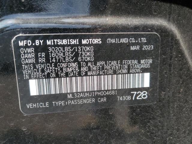 2023 MITSUBISHI MIRAGE ES - ML32AUHJ1PH004681