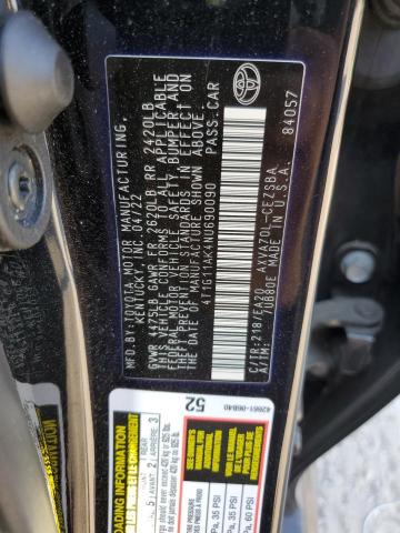 VIN 4T1G11AK4NU690090 2022 Toyota Camry, SE no.12