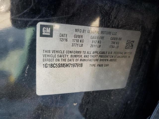 2017 CHEVROLET CRUZE LS - 1G1BC5SM5H7197918