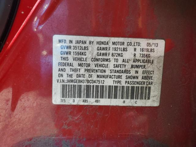 VIN JHMGE8H37DC047512 2013 Honda Fit no.12