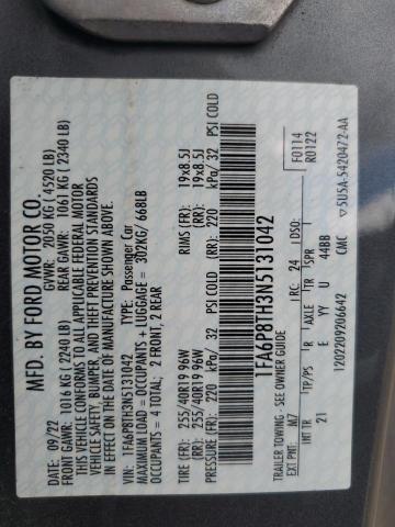 2022 FORD MUSTANG - 1FA6P8TH3N5131042