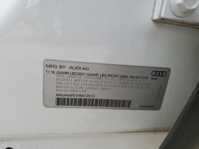 VIN WAU44AFD1HN012613 2017 AUDI A8 no.12