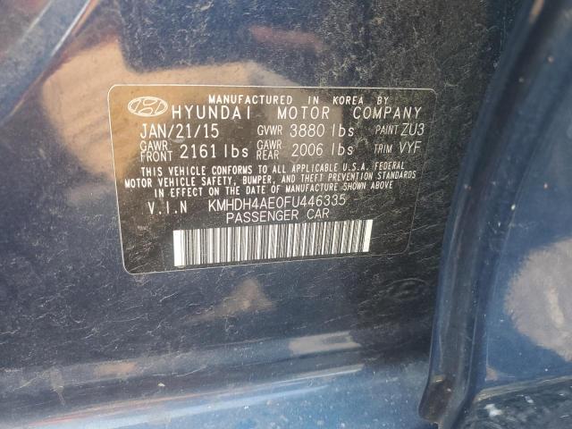 2015 HYUNDAI ELANTRA SE - KMHDH4AE0FU446335
