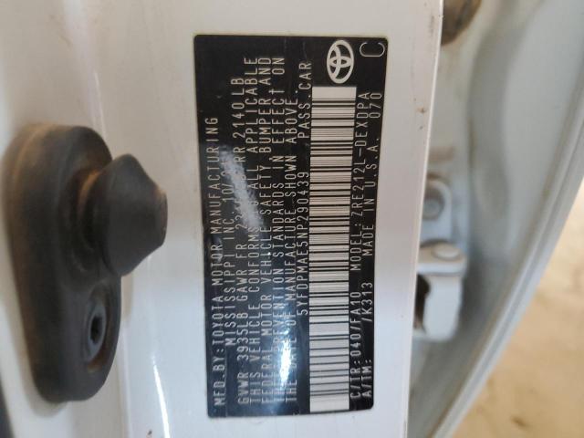 2022 TOYOTA COROLLA L - 5YFDPMAE5NP290439
