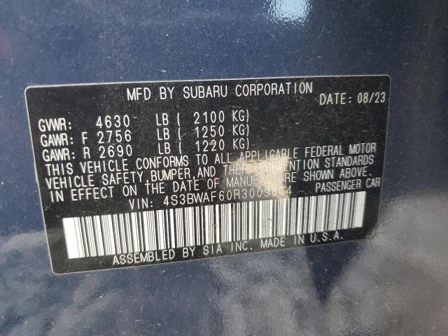 2024 SUBARU LEGACY PRE 4S3BWAF60R3009804