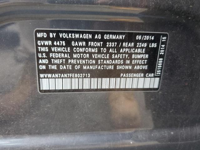 2015 VOLKSWAGEN CC SPORT WVWAN7AN7FE802713