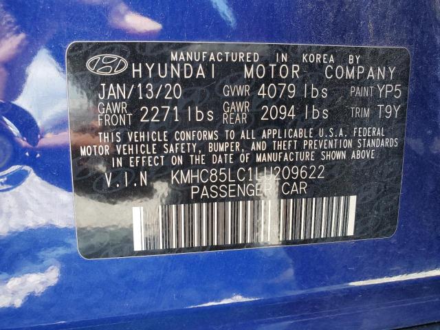 2020 HYUNDAI IONIQ SEL KMHC85LC1LU209622  65520864