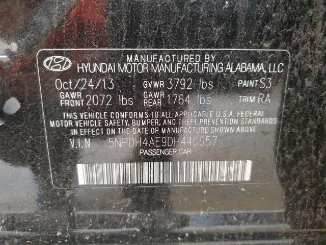 VIN 5NPDH4AE9DH440657 2013 HYUNDAI ELANTRA no.12