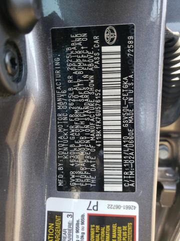 VIN 4T1BK1FK7GU576152 2016 Toyota Camry, Xse no.12