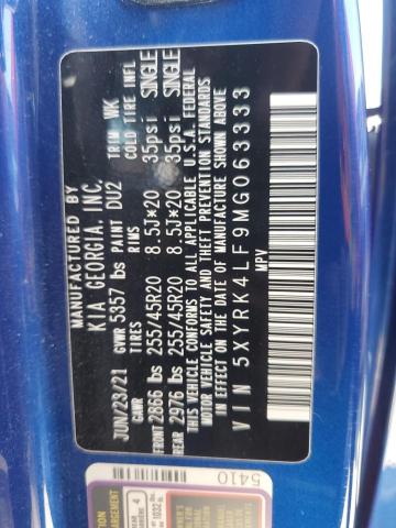 2021 KIA SORENTO SX - 5XYRK4LF9MG063333
