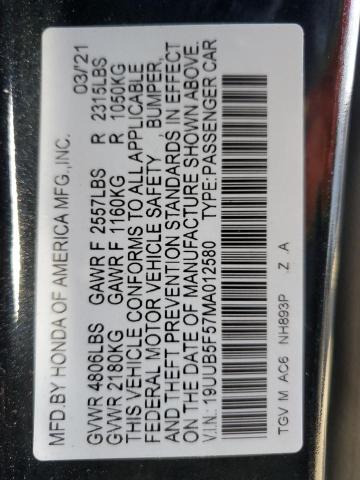 2021 ACURA TLX TECH A - 19UUB5F57MA012580