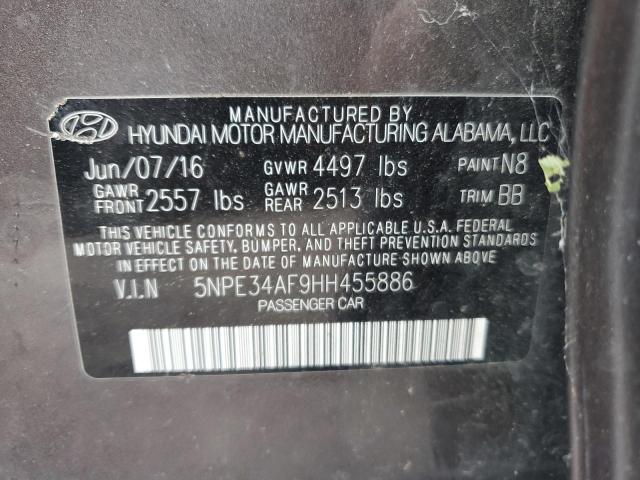 2017 HYUNDAI SONATA SPO - 5NPE34AF9HH455886
