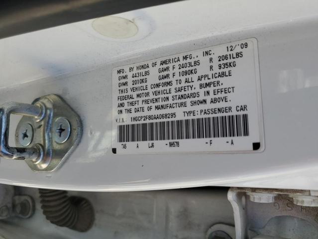 2010 HONDA ACCORD EXL 1HGCP2F80AA068295  67147474