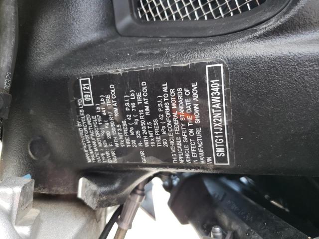 2022 TRIUMPH MOTORCYCLE ROCKET 3 R SMTG11JX2NTAW3401