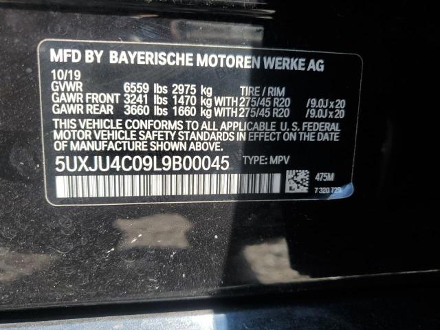 VIN 5UXJU4C09L9B00045 2020 BMW X5, M50I no.13