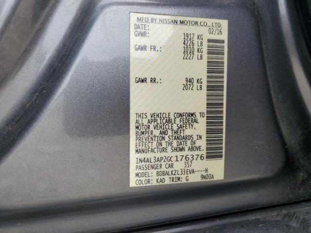 2016 NISSAN ALTIMA 2.5 - 1N4AL3AP2GC176376