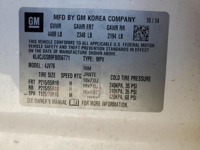 VIN KL4CJGSB9FB056771 2015 Buick Encore no.12