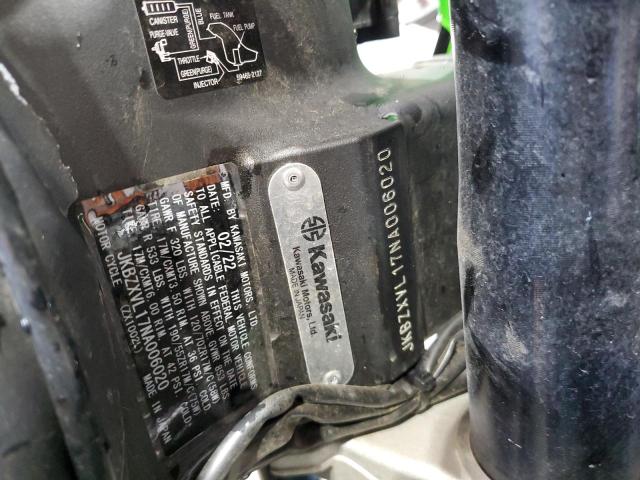 2022 KAWASAKI ZX1000 JKBZXVL17NA006020