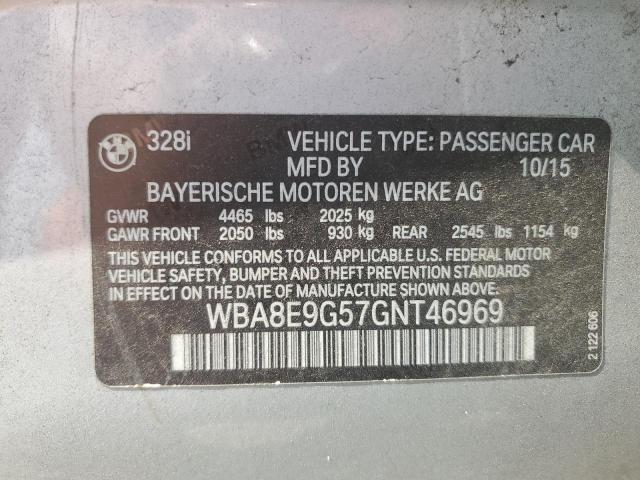 VIN WBA8E9G57GNT46969 2016 BMW 3 Series, 328 I Sulev no.12