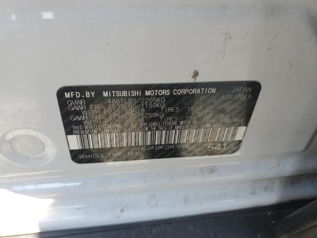 VIN JA4AD2A38KZ047699 2019 Mitsubishi Outlander, ES no.13