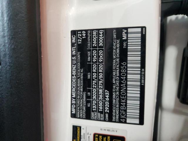 2022 MERCEDES-BENZ GLE 350 4M - 4JGFB4KE0NA640856