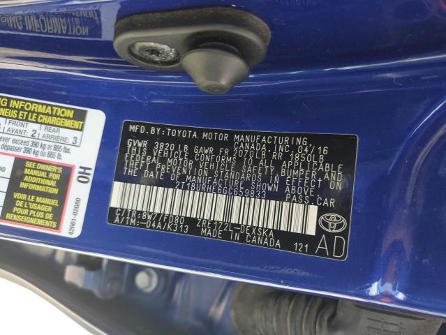 2016 TOYOTA COROLLA L - 2T1BURHE6GC659833