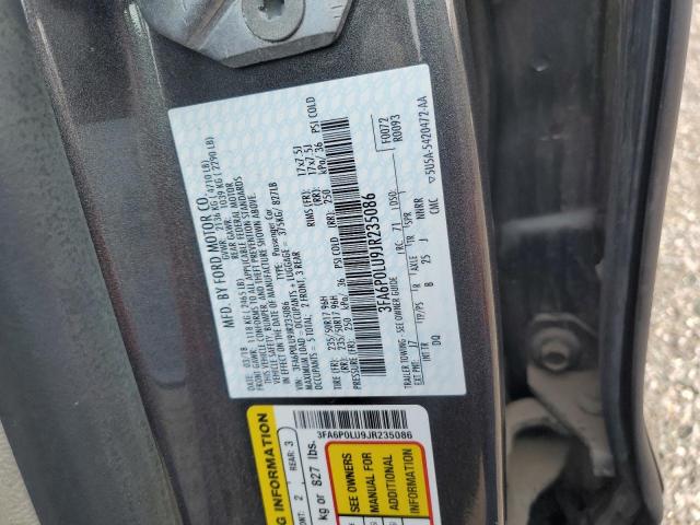 VIN 3FA6P0LU9JR235086 2018 Ford Fusion, Se Hybrid no.12