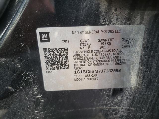 2018 CHEVROLET CRUZE LS - 1G1BC5SM7J7182598