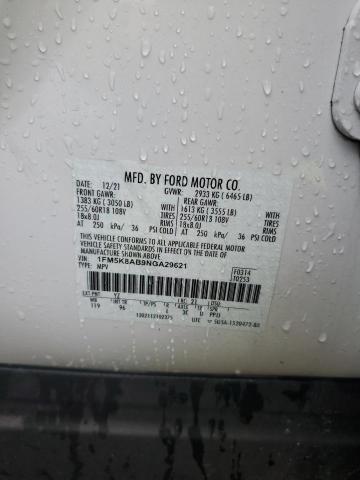 2022 FORD EXPLORER P - 1FM5K8AB9NGA29621
