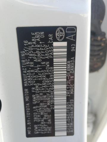 2016 TOYOTA COROLLA L - 2T1BURHE6GC589508