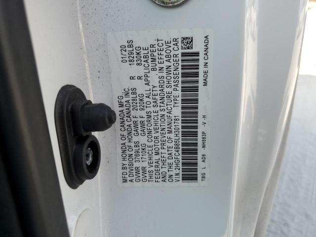 2020 HONDA CIVIC 2HGFC4B85LH301781